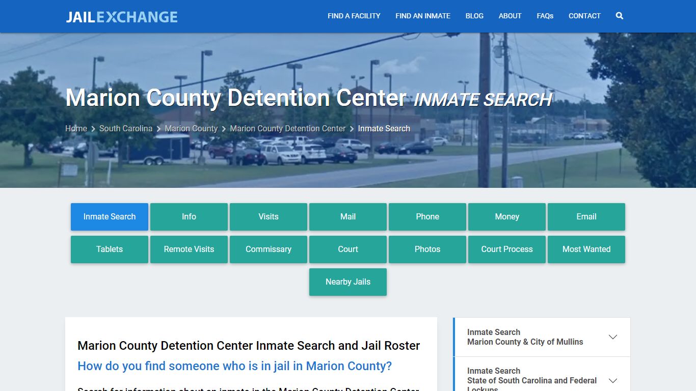 Marion County Detention Center Inmate Search - Jail Exchange